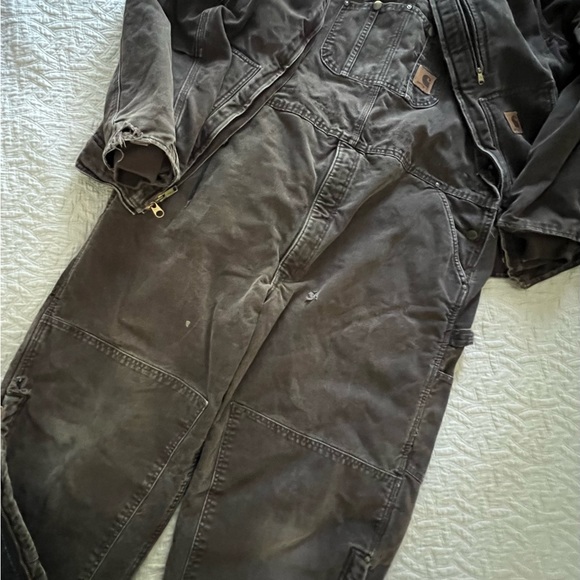 Vintage Carhartt quilted lined, insulated, overalls with jacket. - Picture 14 of 15